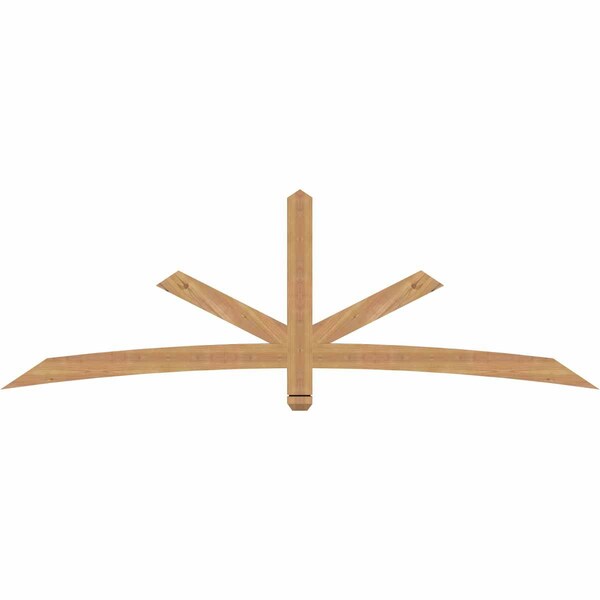 Ekena Millwork Alberta Smooth Timber Gable Bracket, Western Red Cedar, 84"W x 28"H x 1 1/2"D x 3 1/2"F, 8/12 Pitch GBW084X28X0204ALB00SWR - main